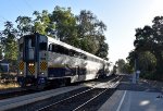 Amtrak Train # 736 arriving into the beautiful Davis Station with California Car # 8309 leading 